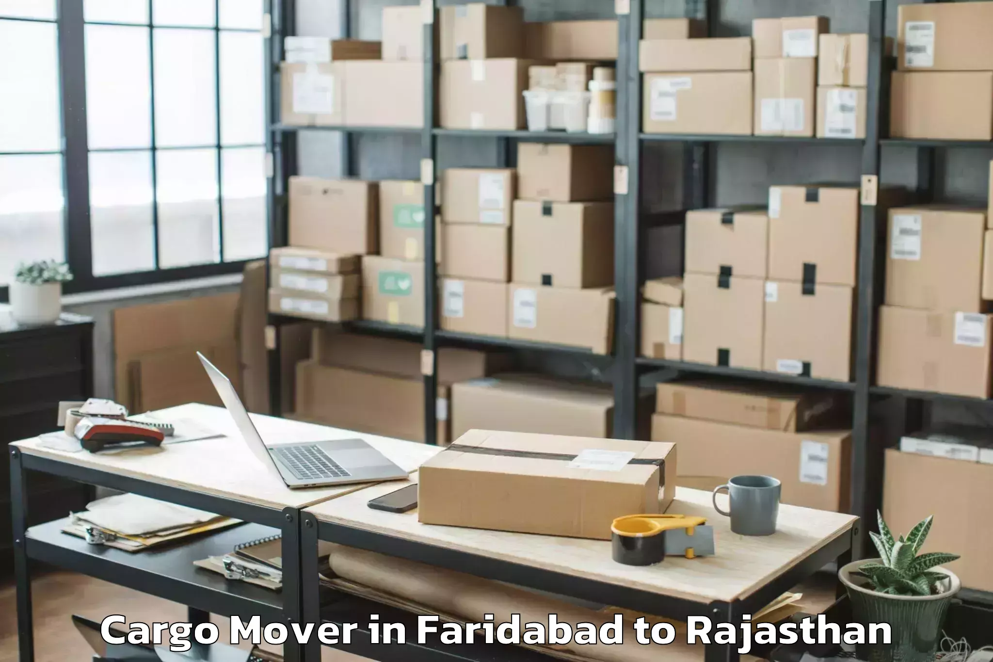 Book Faridabad to Asind Cargo Mover Online